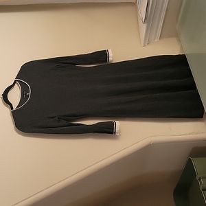 Adrienne Vittadini Gray Sweater Dress with unique sleeves